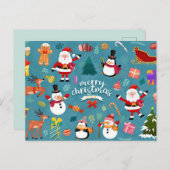 Carte postale Joyeux Noël (Devant / Derrière)