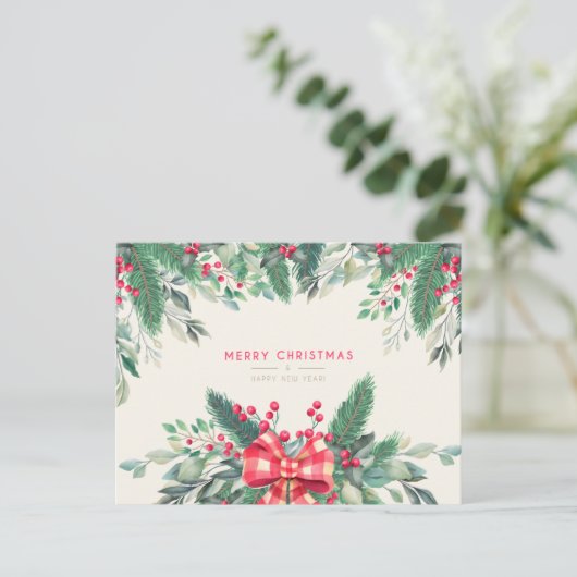 Carte postale Joyeux Noël (Debout devant)