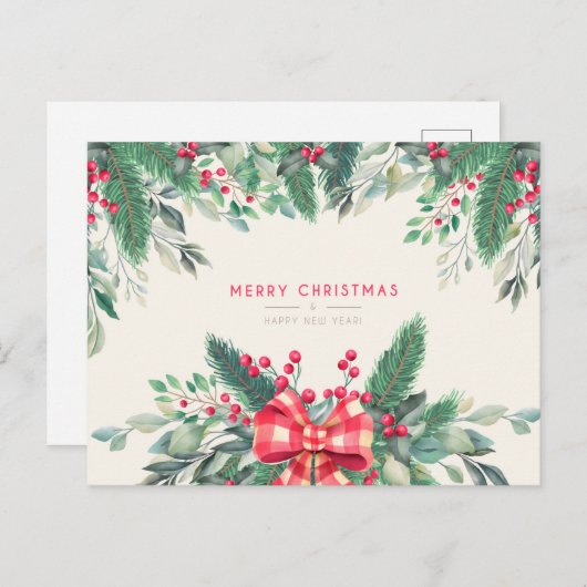 Carte postale Joyeux Noël (Devant / Derrière)