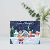 Carte postale Joyeux Noël (Debout devant)