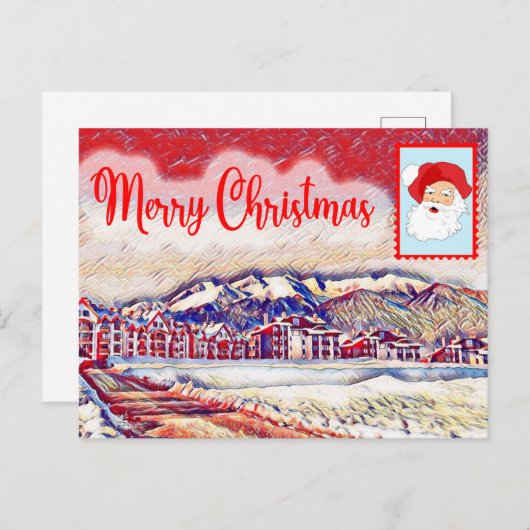 Carte postale Joyeux Noël (Devant / Derrière)