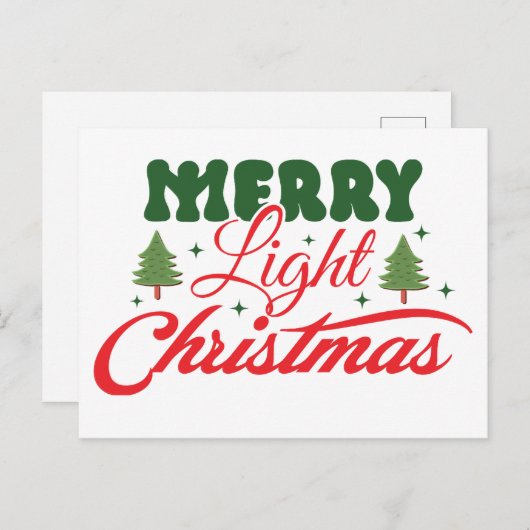 Carte postale Joyeux Noël (Devant / Derrière)