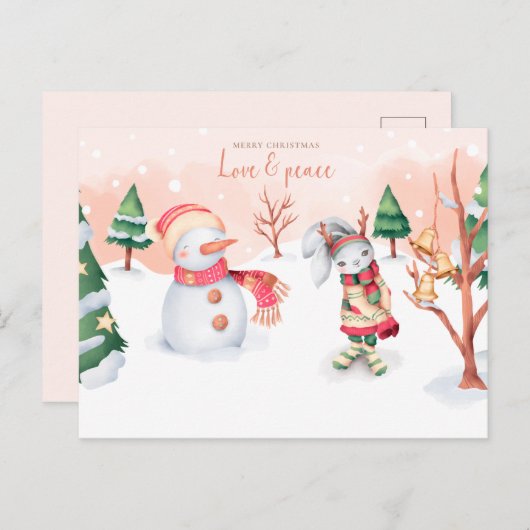 Carte postale Joyeux Noël (Devant / Derrière)