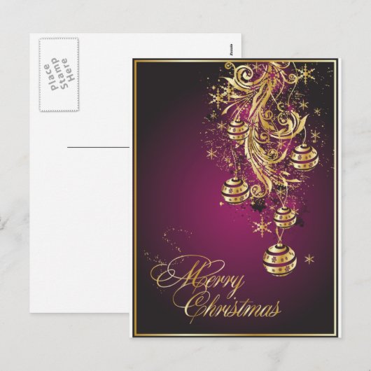 Carte postale Joyeux Noël (Devant / Derrière)