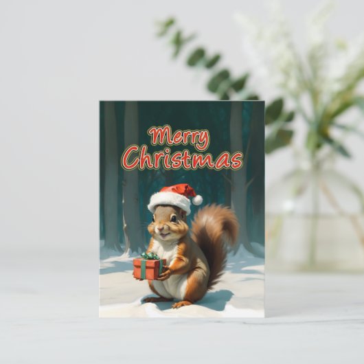 Carte Postale joyeux noël (Debout devant)