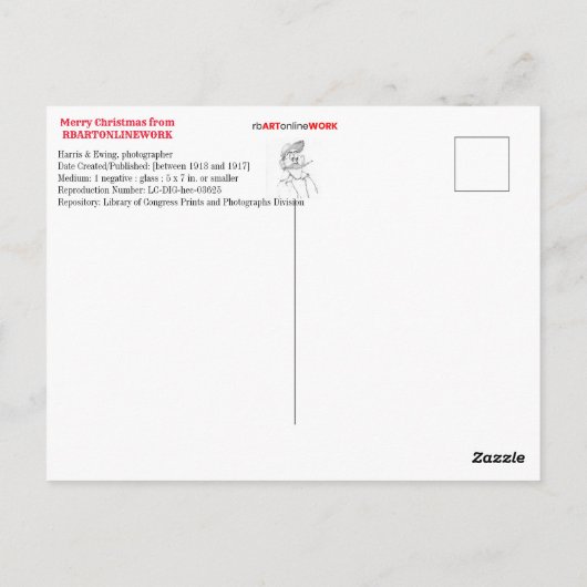 Carte Postale Joyeux Noël (Dos)