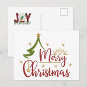 Carte Postale Joyeux Noël (Devant / Derrière)