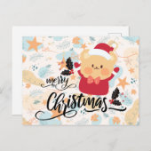 Carte Postale joyeux noël (Devant / Derrière)