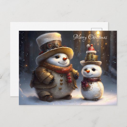 Carte Postale Joyeux Noël (Devant / Derrière)