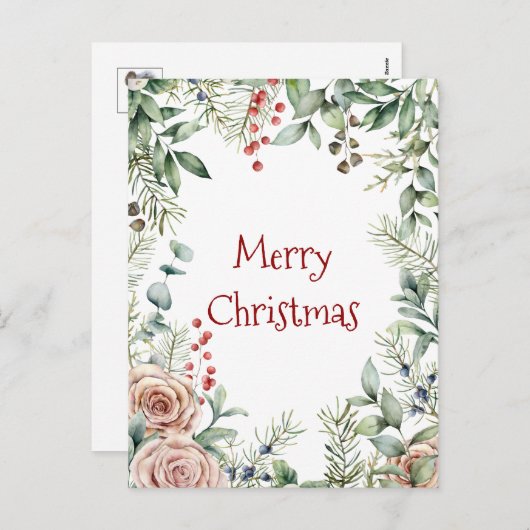 Carte postale Joyeux Noël (Devant / Derrière)