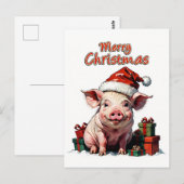 Carte Postale joyeux noël (Devant / Derrière)