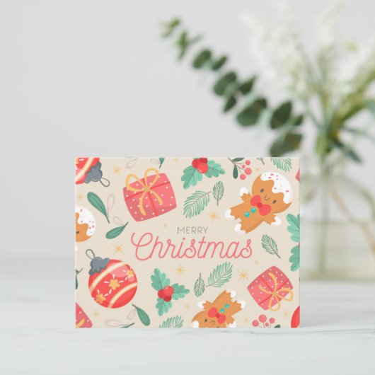 Carte postale Joyeux Noël (Debout devant)