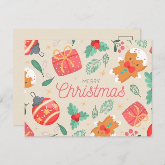 Carte postale Joyeux Noël (Devant / Derrière)