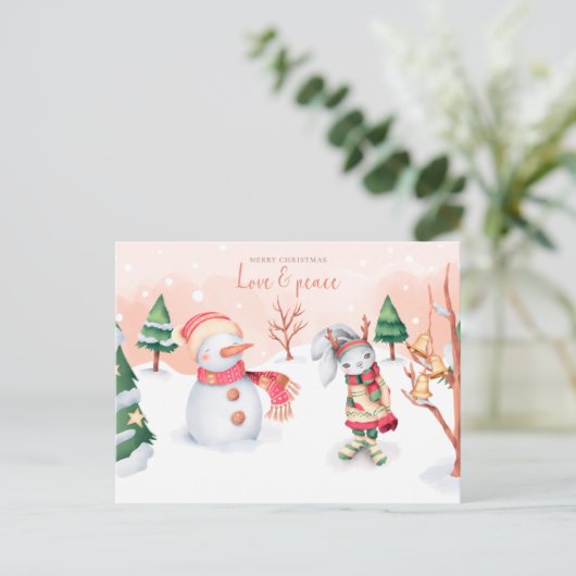 Carte Postale Joyeux Noël (Debout devant)