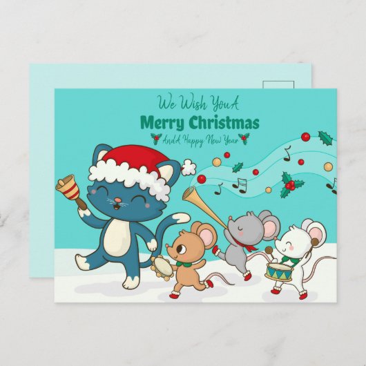 Carte postale Joyeux Noël (Devant / Derrière)