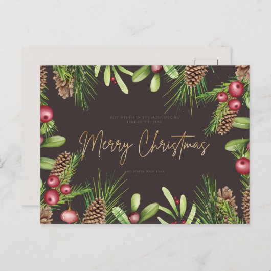 Carte postale Joyeux Noël (Devant / Derrière)