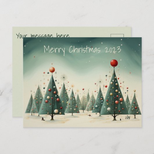 Carte Postale Joyeux Noël (Devant / Derrière)