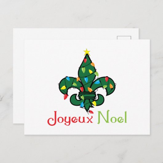 Carte Postale Joyeux Noel (Devant / Derrière)