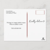 Carte postale Joyeux Noël (Dos)