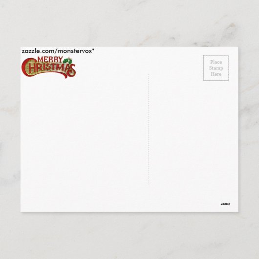 Carte postale Joyeux Noël (Dos)