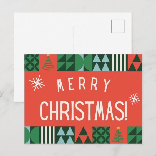 Carte postale Joyeux Noël (Devant / Derrière)