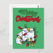 Carte Postale Joyeux Noël 2020 - Toilet Paper Edition (Devant / Derrière)