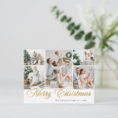 Carte Postale Joyeux Noël 5 PHOTO Salutation de vacances (Debout devant)