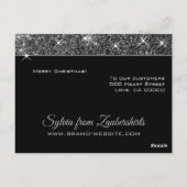 Carte Postale Joyeux Noël à tous nos clients! (Dos)