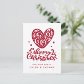 Carte Postale Joyeux Noël | Ajouter vos noms (Debout devant)