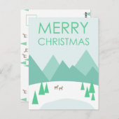 Carte Postale Joyeux Noël | Ajouter votre photo (Devant / Derrière)