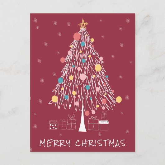 Carte Postale Joyeux Noël | Ajouter votre photo (Devant)