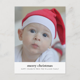 Carte Postale JOYEUX NOËL Ajoutez la photo de votre famille sur