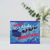 Carte postale Joyeux Noël Alaska (Debout devant)