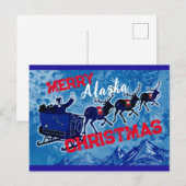 Carte postale Joyeux Noël Alaska (Devant / Derrière)