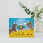 Carte Postale Joyeux Noël Amusant Une Photo (Debout devant)