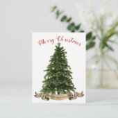 Carte postale Joyeux Noël Arbre (Debout devant)