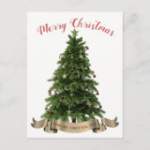 Carte postale Joyeux Noël Arbre (Devant)