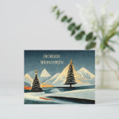 Carte Postale Joyeux Noël Art deco (Debout devant)