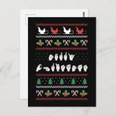 Carte Postale Joyeux Noël - ASL American Sign Language I (Devant / Derrière)