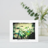Carte Postale Joyeux Noël Bicyclette (Debout devant)