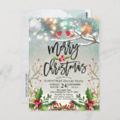 Carte Postale Joyeux Noël Bonne année Fête Père Noël (Devant / Derrière)