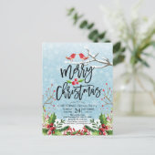 Carte Postale Joyeux Noël Bonne année Fête Père Noël (Debout devant)