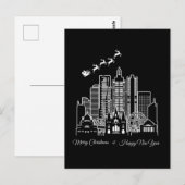 Carte Postale Joyeux Noël Bonne année Melbourne Australie (Devant / Derrière)