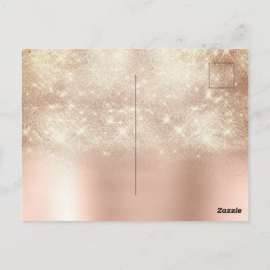 Carte Postale Joyeux Noël Bonne Année Parties scintillant de nei (Dos)