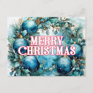 Carte Postale Joyeux Noël Bonnes Fêtes