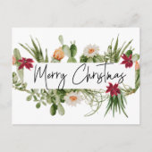 Carte Postale Joyeux Noël Cactus Plante grasse Sud-Ouest (Devant)