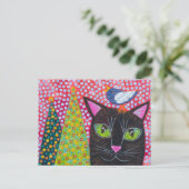 Carte Postale Joyeux Noël Chat (Debout devant)