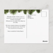 Carte Postale Joyeux Noël, Cher Client (Dos)