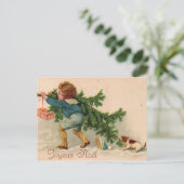 Carte Postale Joyeux Noël chien (Debout devant)