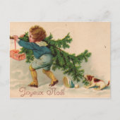 Carte Postale Joyeux Noël chien (Devant)